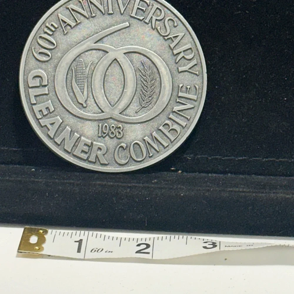 Vintage 1983 Gleaner Combine 60th Anniversary Farm Commemorative Belt Buckle